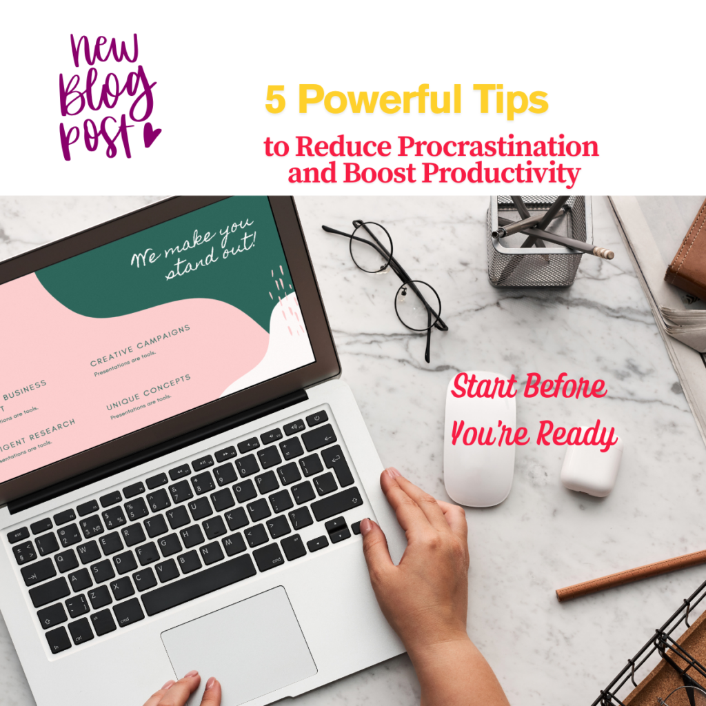woman doing work, avoiding procrastination